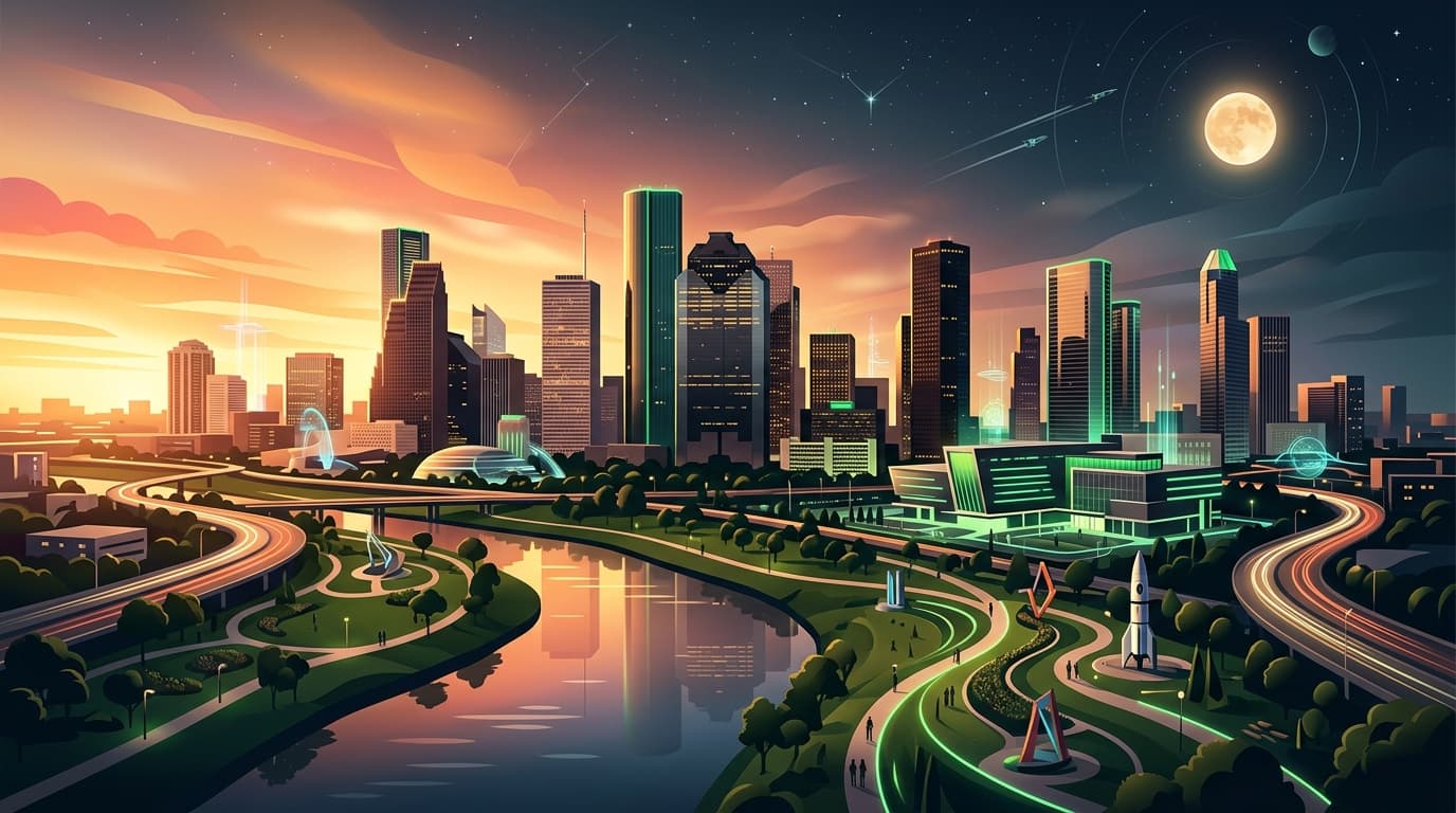 Houston office and tech team